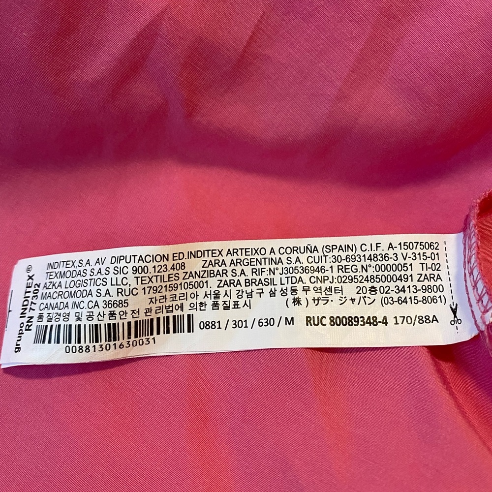 NWT Zara Pink Poplin Halter Neck Dress, Size M - Picture 12 of 13